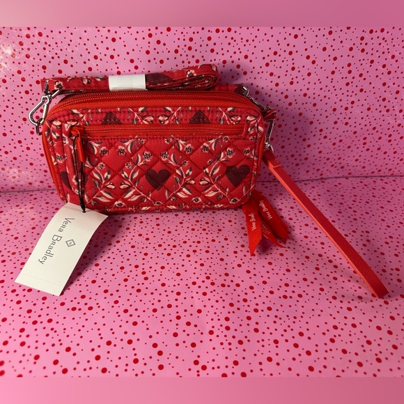 Vera Bradley All in One Crossbody Imperial Hearts NWT - Picture 2 of 13